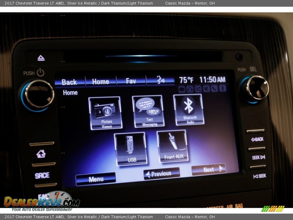 2017 Chevrolet Traverse LT AWD Silver Ice Metallic / Dark Titanium/Light Titanium Photo #14