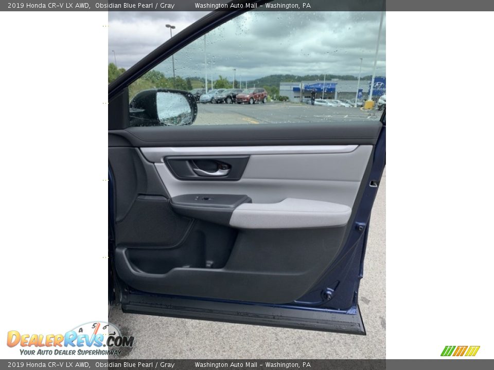 2019 Honda CR-V LX AWD Obsidian Blue Pearl / Gray Photo #26