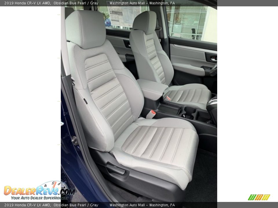 2019 Honda CR-V LX AWD Obsidian Blue Pearl / Gray Photo #27