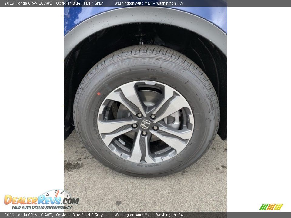 2019 Honda CR-V LX AWD Obsidian Blue Pearl / Gray Photo #29