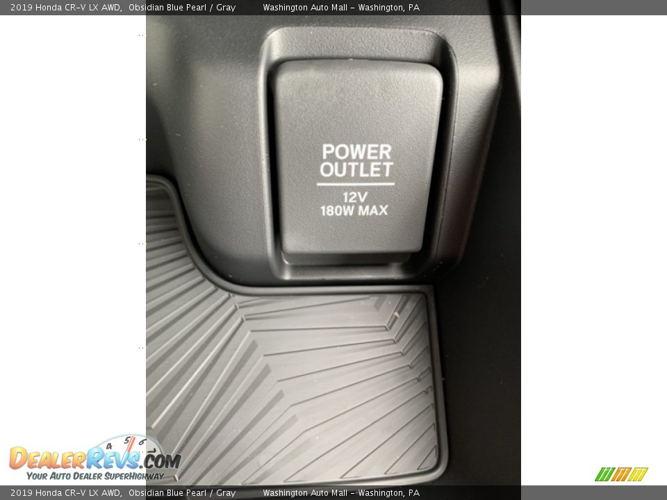 2019 Honda CR-V LX AWD Obsidian Blue Pearl / Gray Photo #35