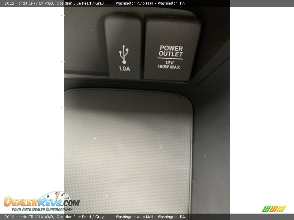 2019 Honda CR-V LX AWD Obsidian Blue Pearl / Gray Photo #36