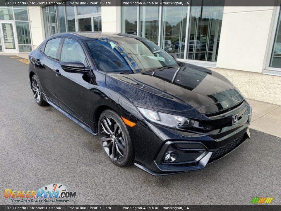 Front 3/4 View of 2020 Honda Civic Sport Hatchback Photo #2