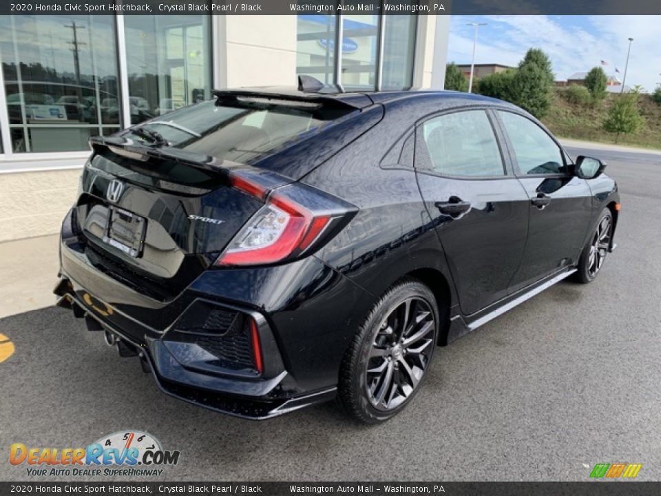 Crystal Black Pearl 2020 Honda Civic Sport Hatchback Photo #7