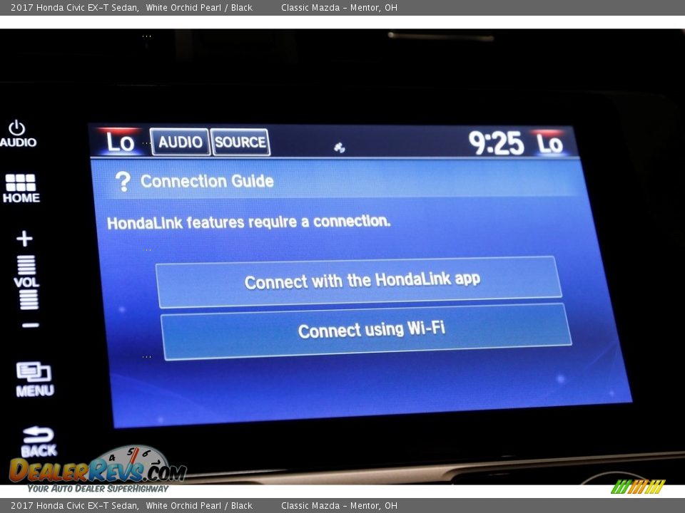 2017 Honda Civic EX-T Sedan White Orchid Pearl / Black Photo #13