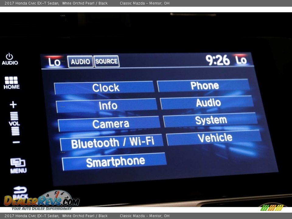 2017 Honda Civic EX-T Sedan White Orchid Pearl / Black Photo #15