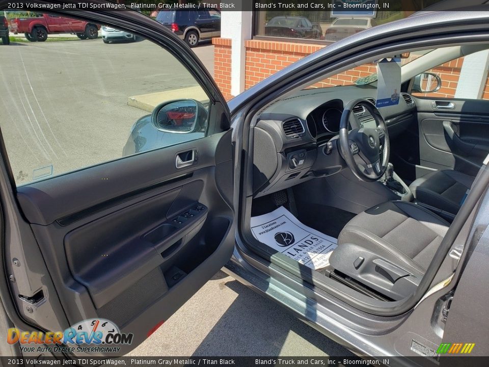 2013 Volkswagen Jetta TDI SportWagen Platinum Gray Metallic / Titan Black Photo #3