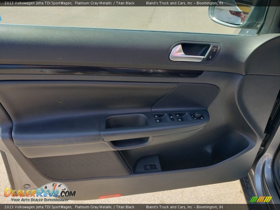 2013 Volkswagen Jetta TDI SportWagen Platinum Gray Metallic / Titan Black Photo #4