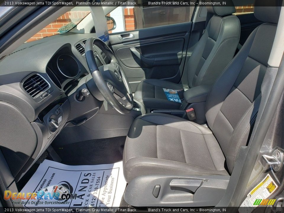 2013 Volkswagen Jetta TDI SportWagen Platinum Gray Metallic / Titan Black Photo #6