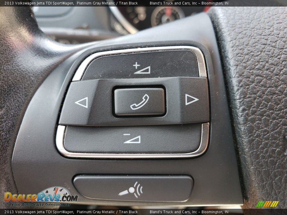 2013 Volkswagen Jetta TDI SportWagen Platinum Gray Metallic / Titan Black Photo #11