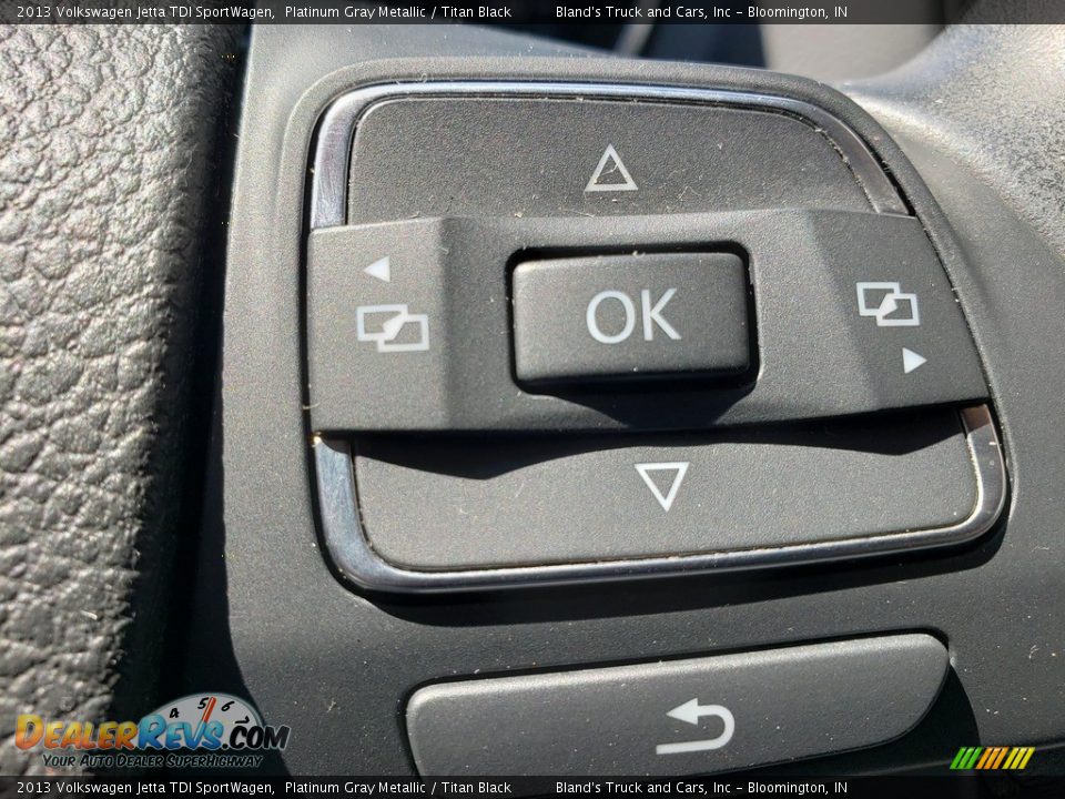 2013 Volkswagen Jetta TDI SportWagen Platinum Gray Metallic / Titan Black Photo #12