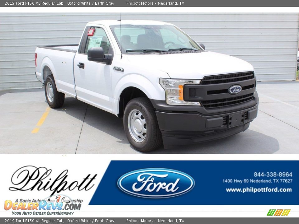 2019 Ford F150 XL Regular Cab Oxford White / Earth Gray Photo #1
