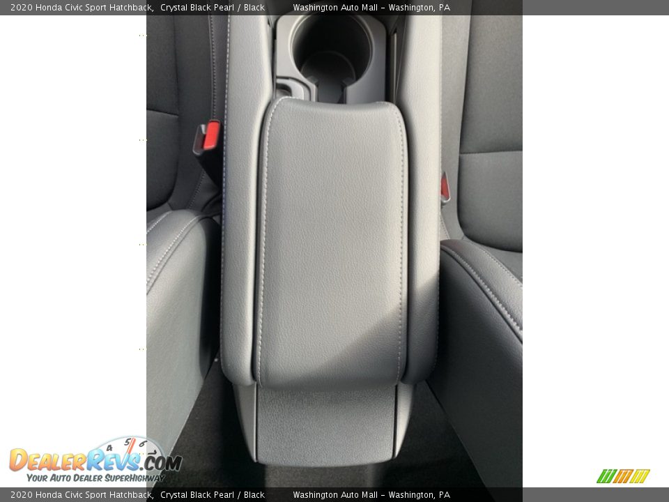 2020 Honda Civic Sport Hatchback Crystal Black Pearl / Black Photo #33