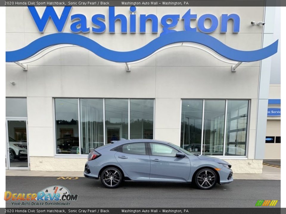 2020 Honda Civic Sport Hatchback Sonic Gray Pearl / Black Photo #1