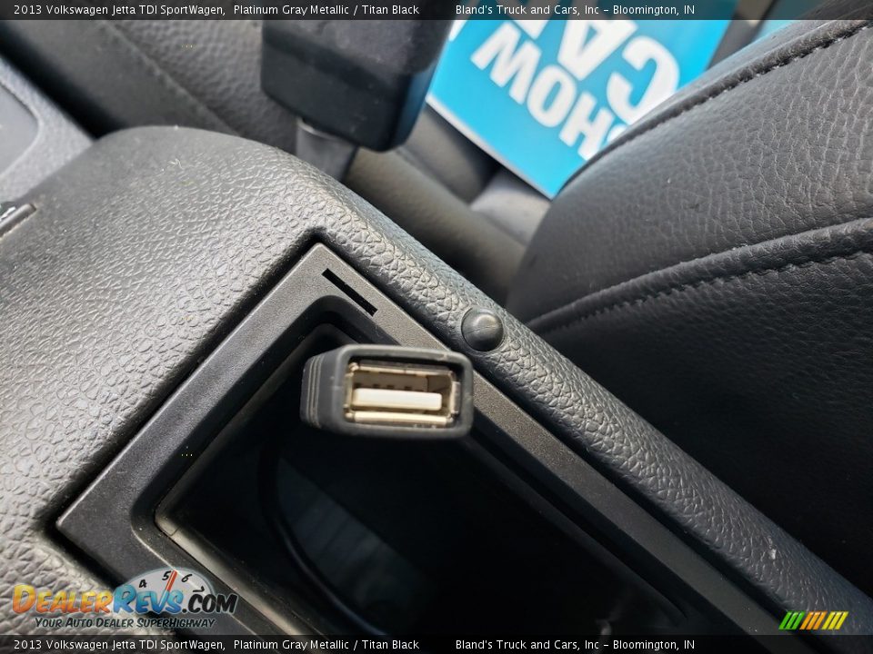 2013 Volkswagen Jetta TDI SportWagen Platinum Gray Metallic / Titan Black Photo #26