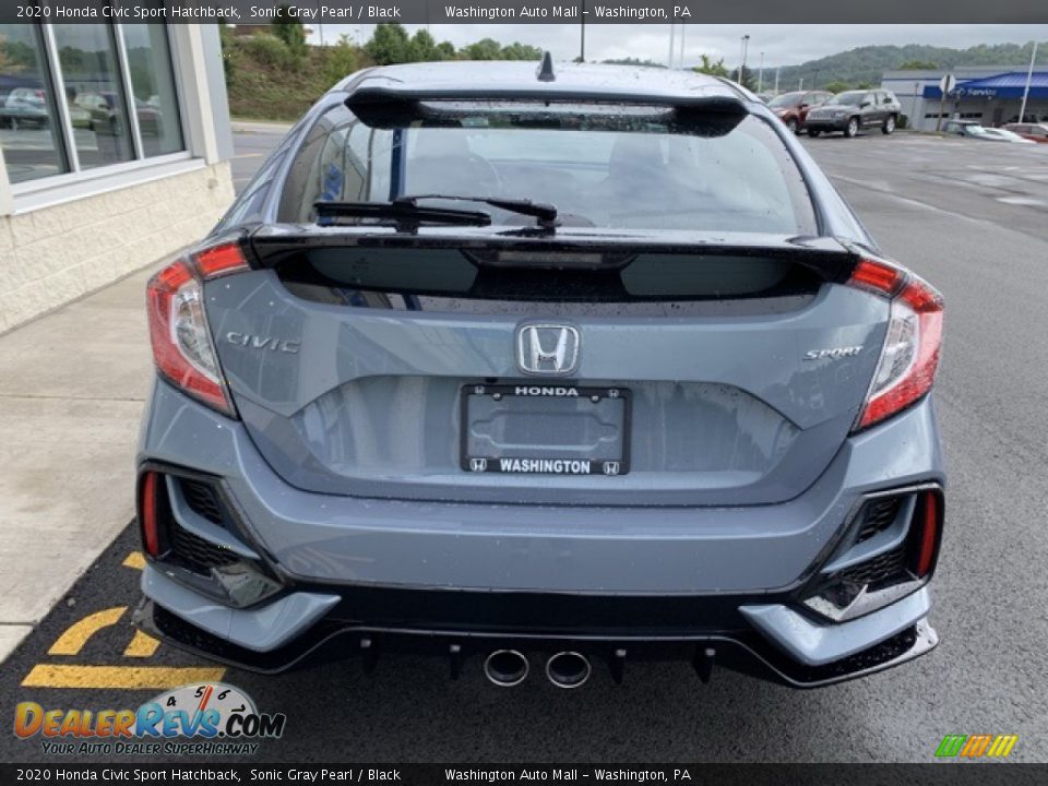 2020 Honda Civic Sport Hatchback Sonic Gray Pearl / Black Photo #6