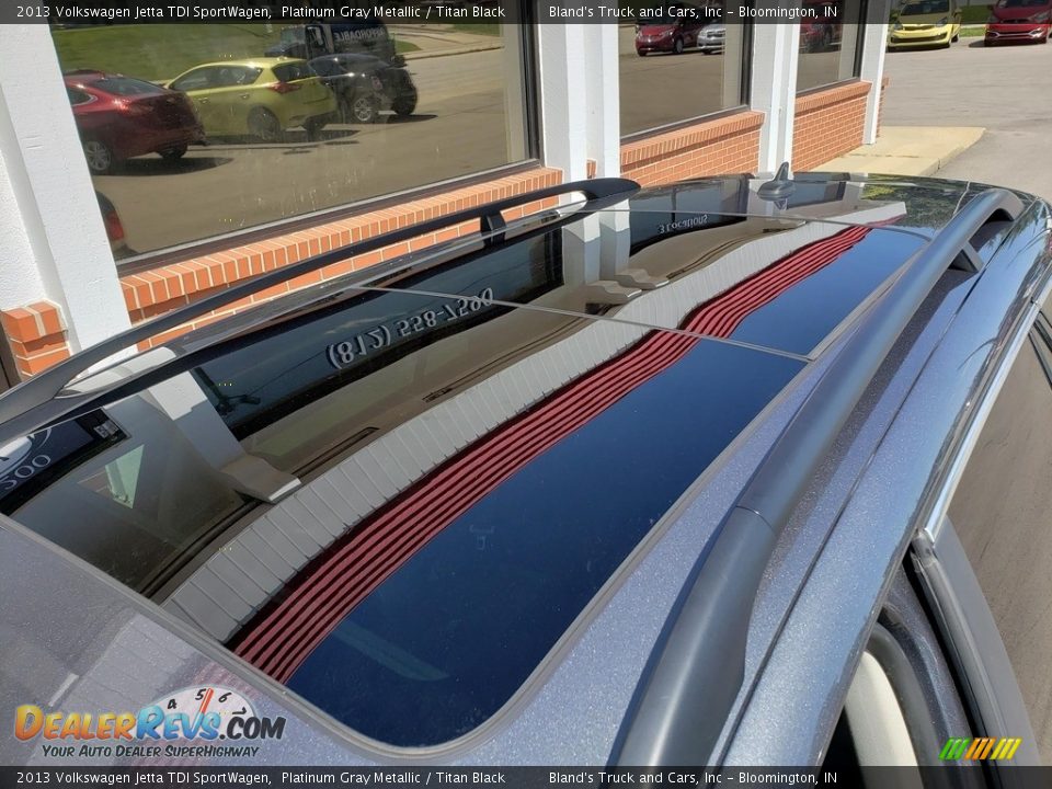 2013 Volkswagen Jetta TDI SportWagen Platinum Gray Metallic / Titan Black Photo #29
