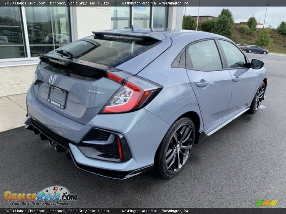 Sonic Gray Pearl 2020 Honda Civic Sport Hatchback Photo #7