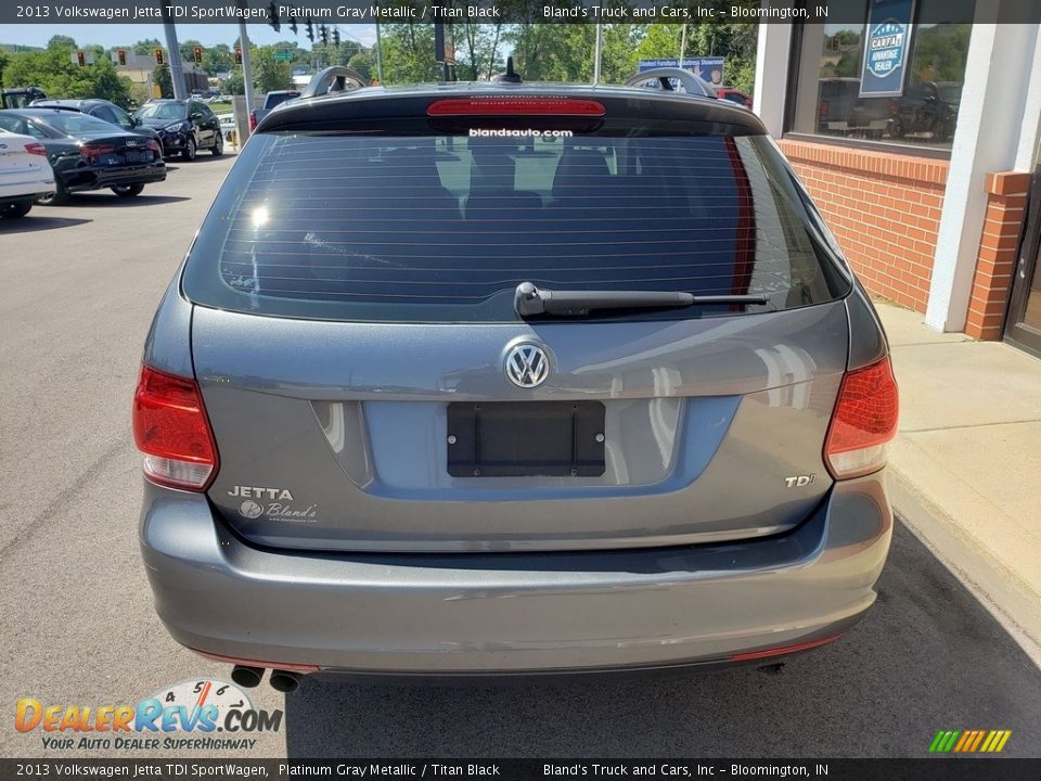 2013 Volkswagen Jetta TDI SportWagen Platinum Gray Metallic / Titan Black Photo #36