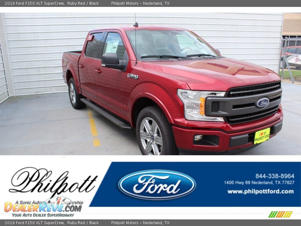 2019 Ford F150 XLT SuperCrew Ruby Red / Black Photo #1
