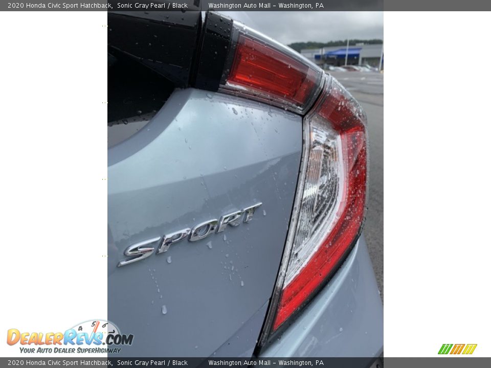 2020 Honda Civic Sport Hatchback Sonic Gray Pearl / Black Photo #22