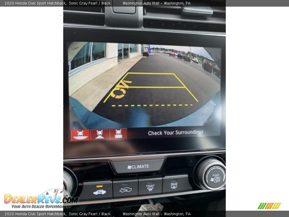 2020 Honda Civic Sport Hatchback Sonic Gray Pearl / Black Photo #32