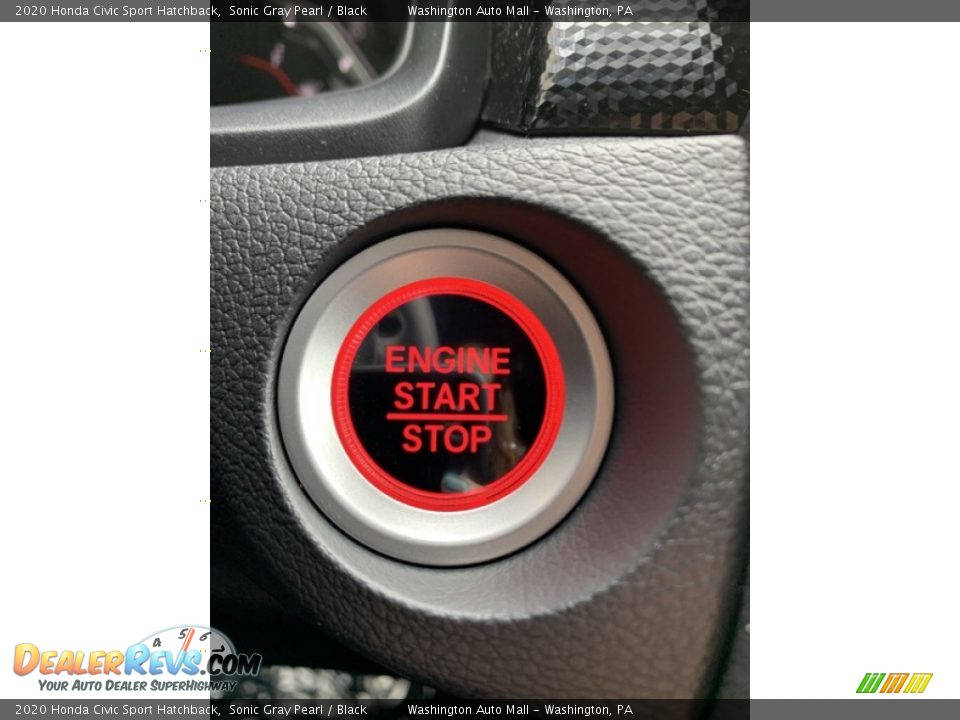 2020 Honda Civic Sport Hatchback Sonic Gray Pearl / Black Photo #35
