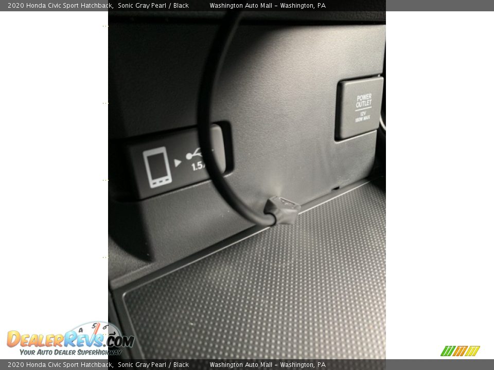 2020 Honda Civic Sport Hatchback Sonic Gray Pearl / Black Photo #36