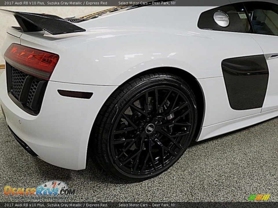 2017 Audi R8 V10 Plus Suzuka Gray Metallic / Express Red Photo #5
