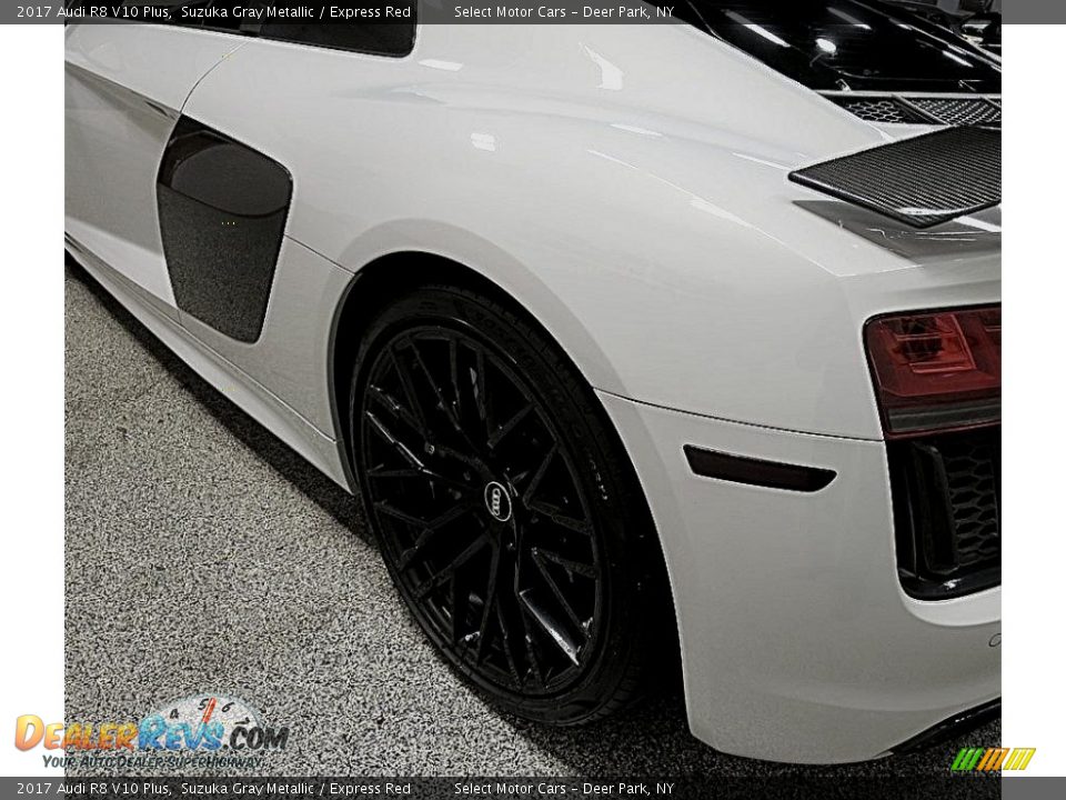 2017 Audi R8 V10 Plus Suzuka Gray Metallic / Express Red Photo #6