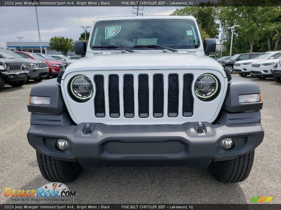 2020 Jeep Wrangler Unlimited Sport 4x4 Bright White / Black Photo #2