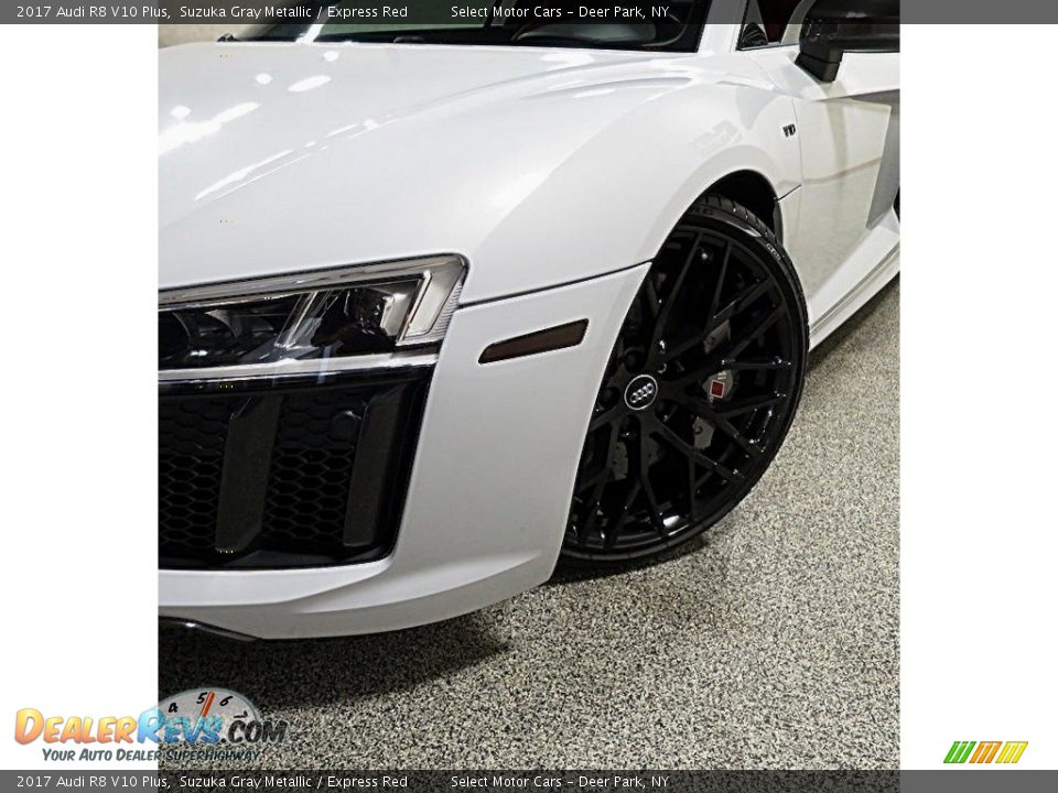 2017 Audi R8 V10 Plus Suzuka Gray Metallic / Express Red Photo #8