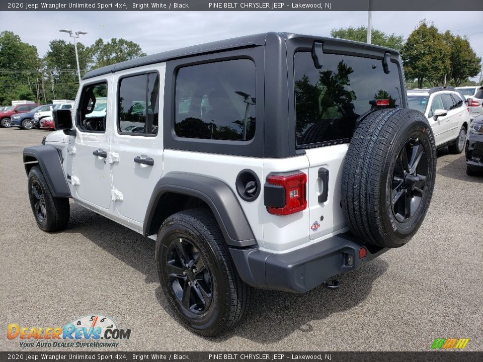 2020 Jeep Wrangler Unlimited Sport 4x4 Bright White / Black Photo #4