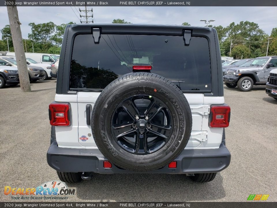 2020 Jeep Wrangler Unlimited Sport 4x4 Bright White / Black Photo #5