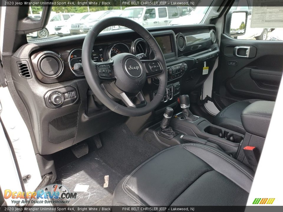 2020 Jeep Wrangler Unlimited Sport 4x4 Bright White / Black Photo #7