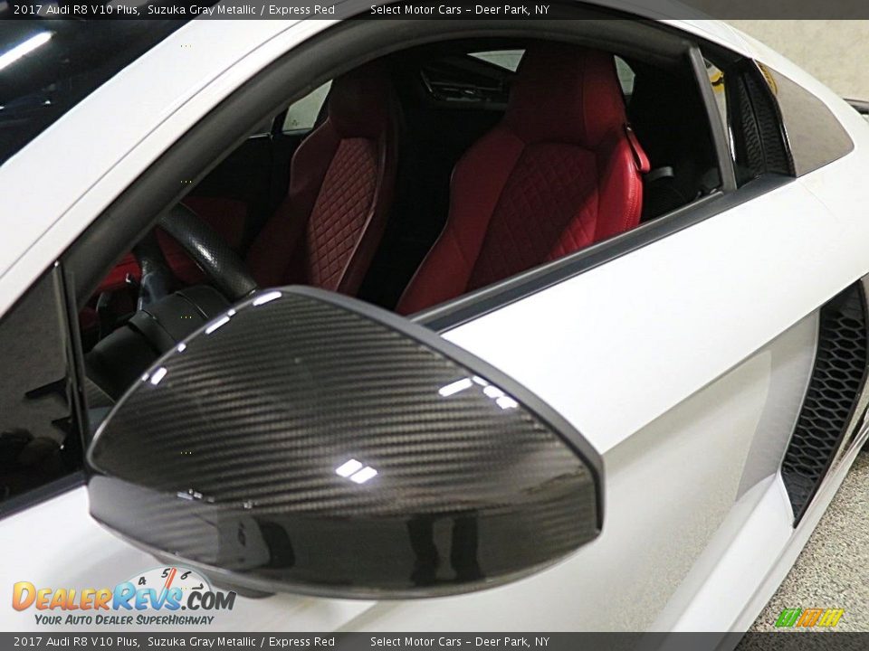 2017 Audi R8 V10 Plus Suzuka Gray Metallic / Express Red Photo #10