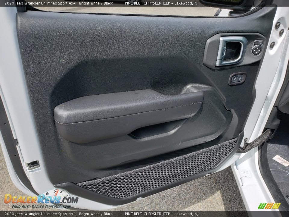 2020 Jeep Wrangler Unlimited Sport 4x4 Bright White / Black Photo #8
