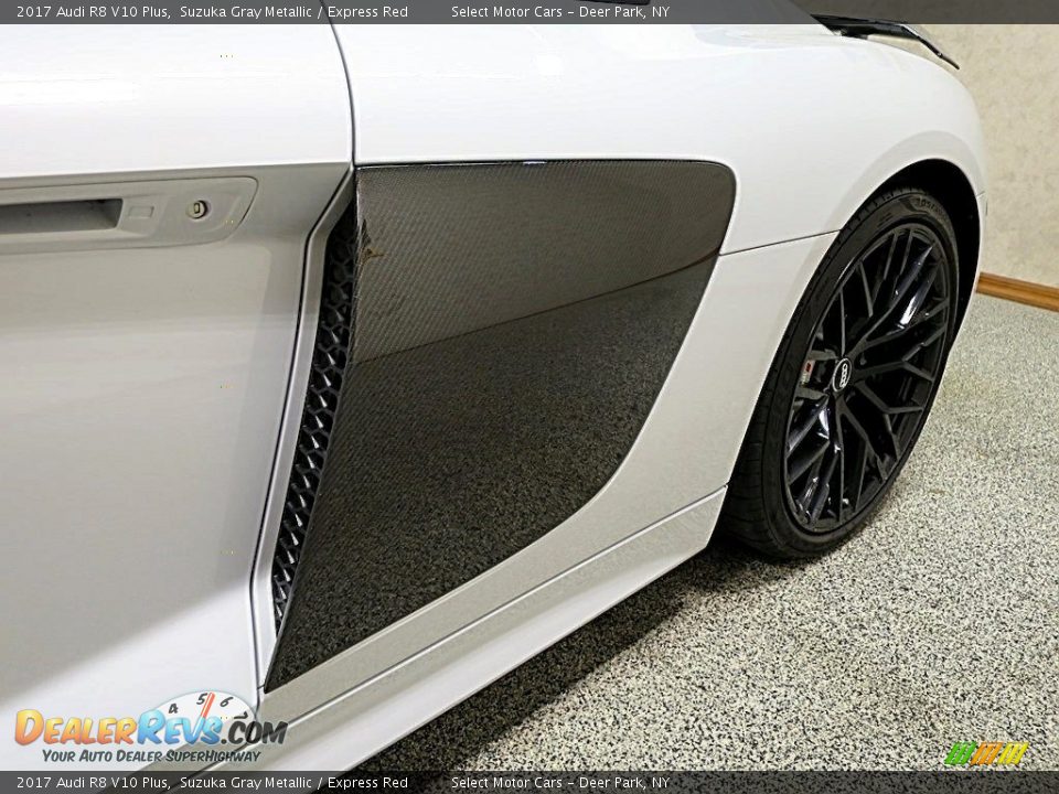 2017 Audi R8 V10 Plus Suzuka Gray Metallic / Express Red Photo #13
