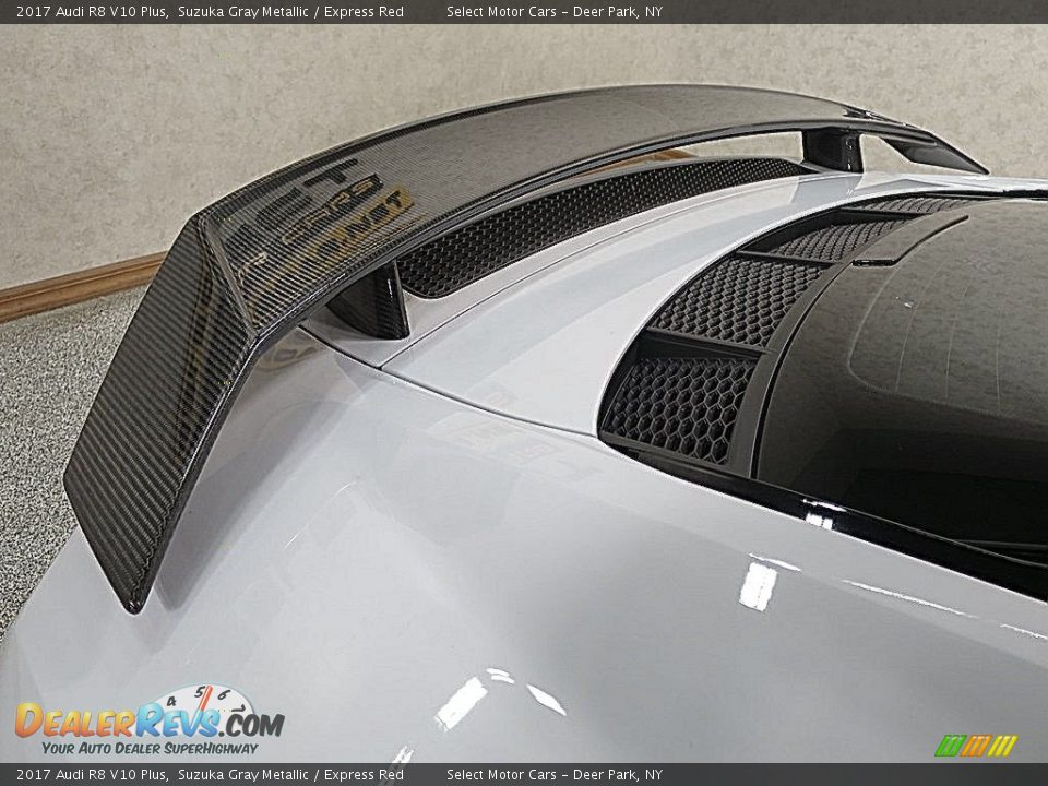 2017 Audi R8 V10 Plus Suzuka Gray Metallic / Express Red Photo #15