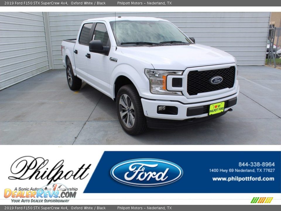 2019 Ford F150 STX SuperCrew 4x4 Oxford White / Black Photo #1