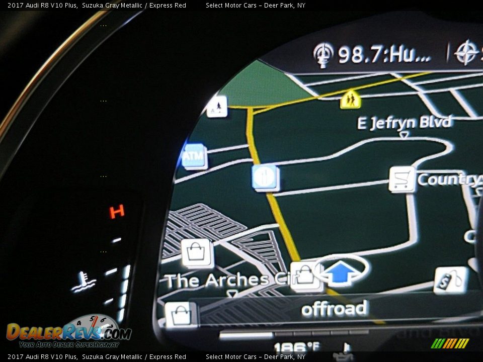 2017 Audi R8 V10 Plus Suzuka Gray Metallic / Express Red Photo #23