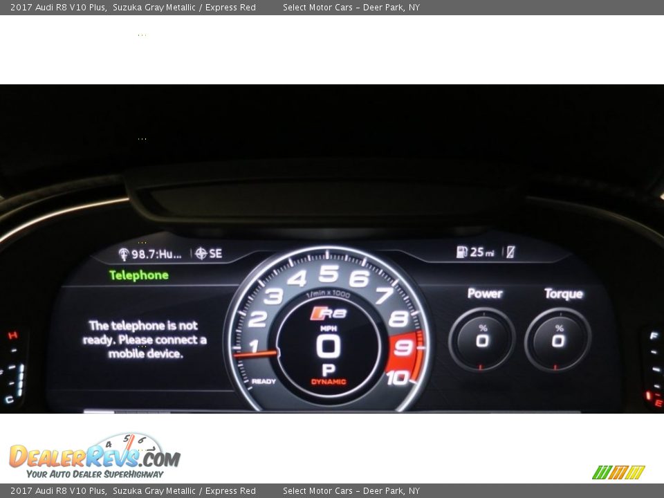 2017 Audi R8 V10 Plus Suzuka Gray Metallic / Express Red Photo #25