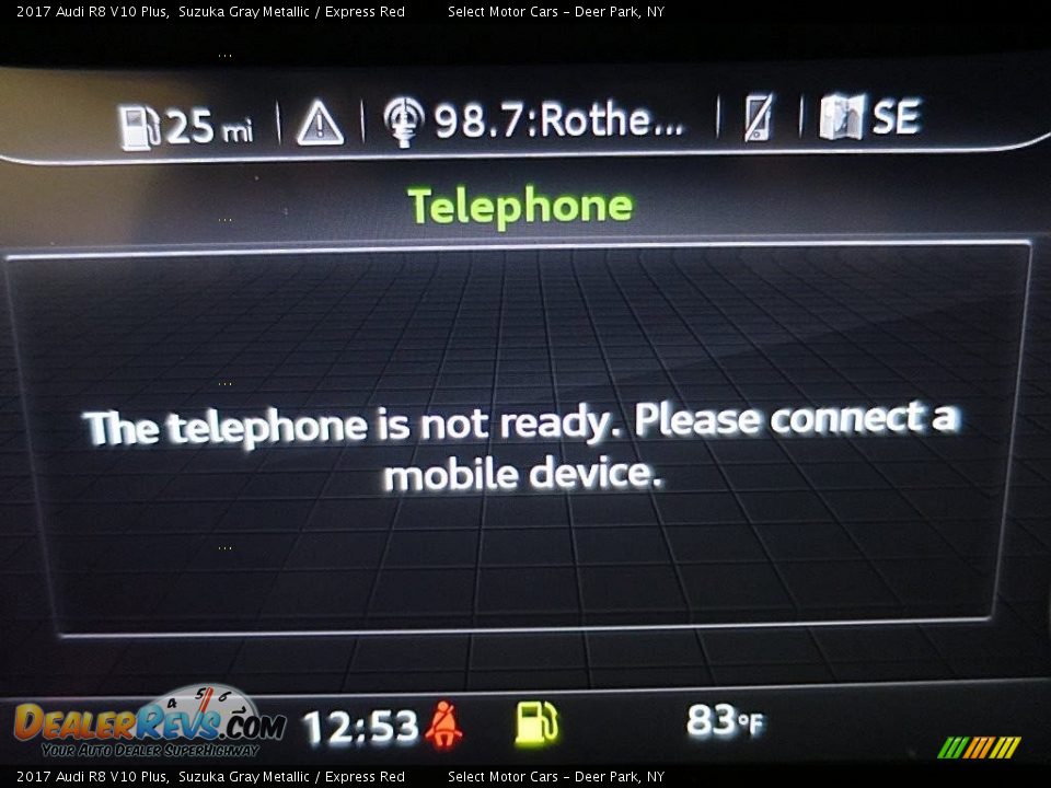 2017 Audi R8 V10 Plus Suzuka Gray Metallic / Express Red Photo #33