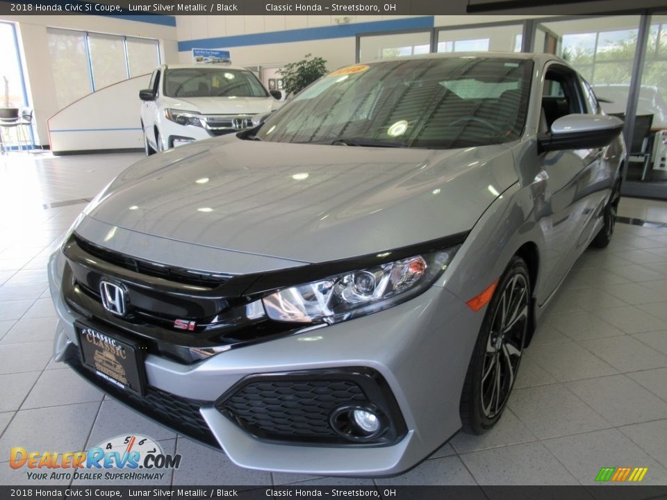 2018 Honda Civic Si Coupe Lunar Silver Metallic / Black Photo #1