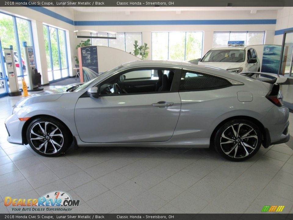2018 Honda Civic Si Coupe Lunar Silver Metallic / Black Photo #2