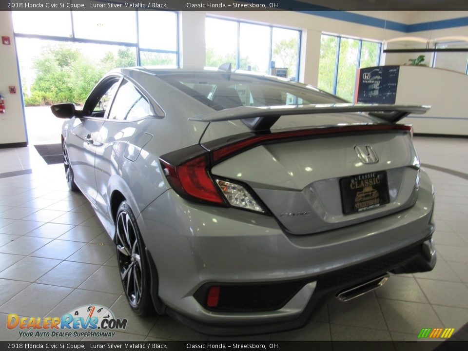 2018 Honda Civic Si Coupe Lunar Silver Metallic / Black Photo #3