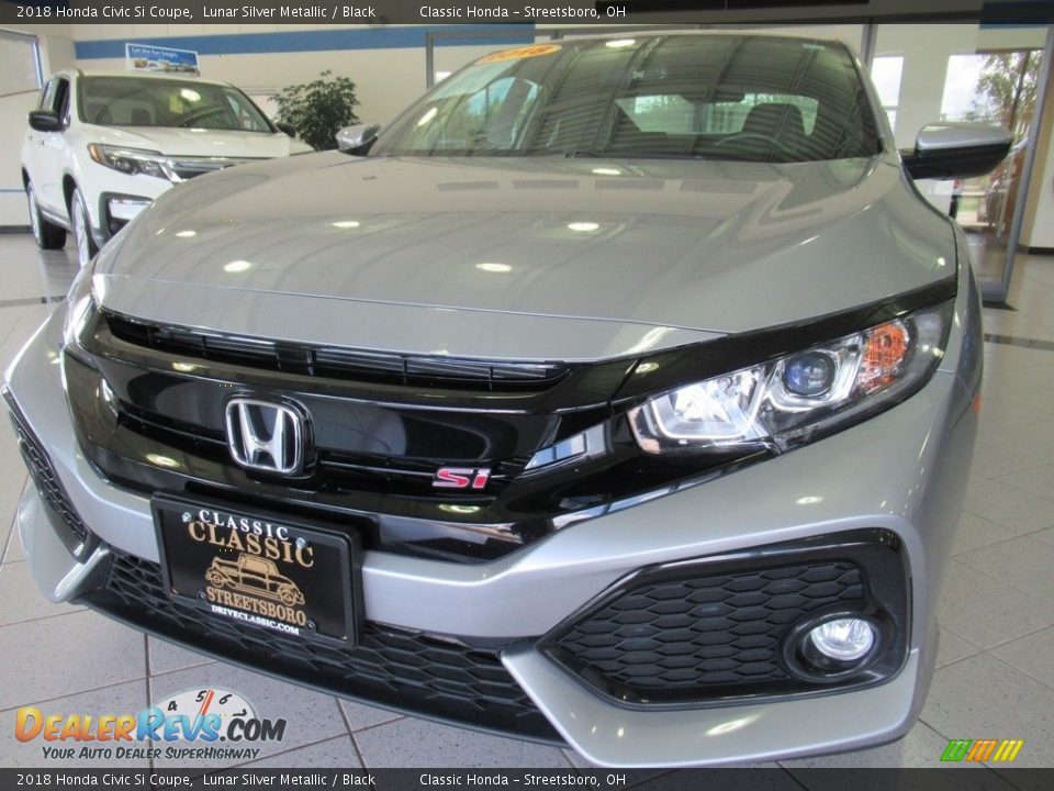 2018 Honda Civic Si Coupe Lunar Silver Metallic / Black Photo #7