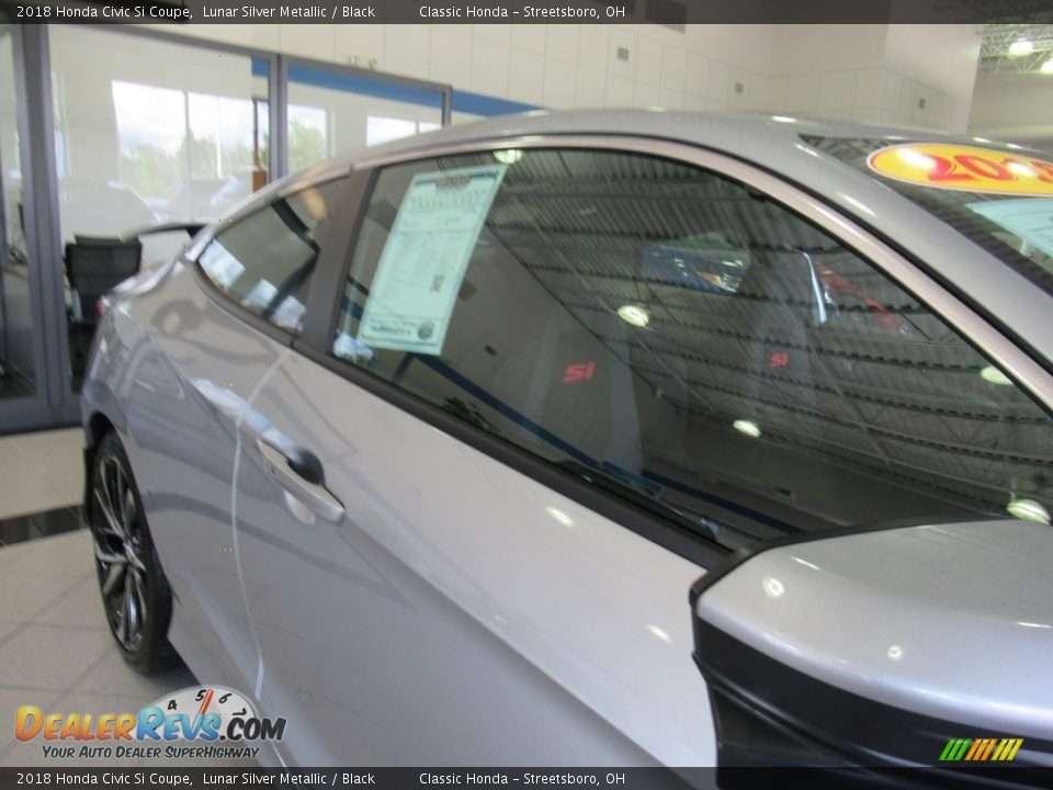2018 Honda Civic Si Coupe Lunar Silver Metallic / Black Photo #11