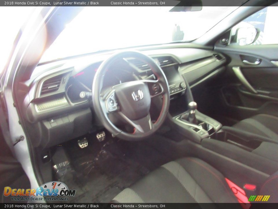 2018 Honda Civic Si Coupe Lunar Silver Metallic / Black Photo #15