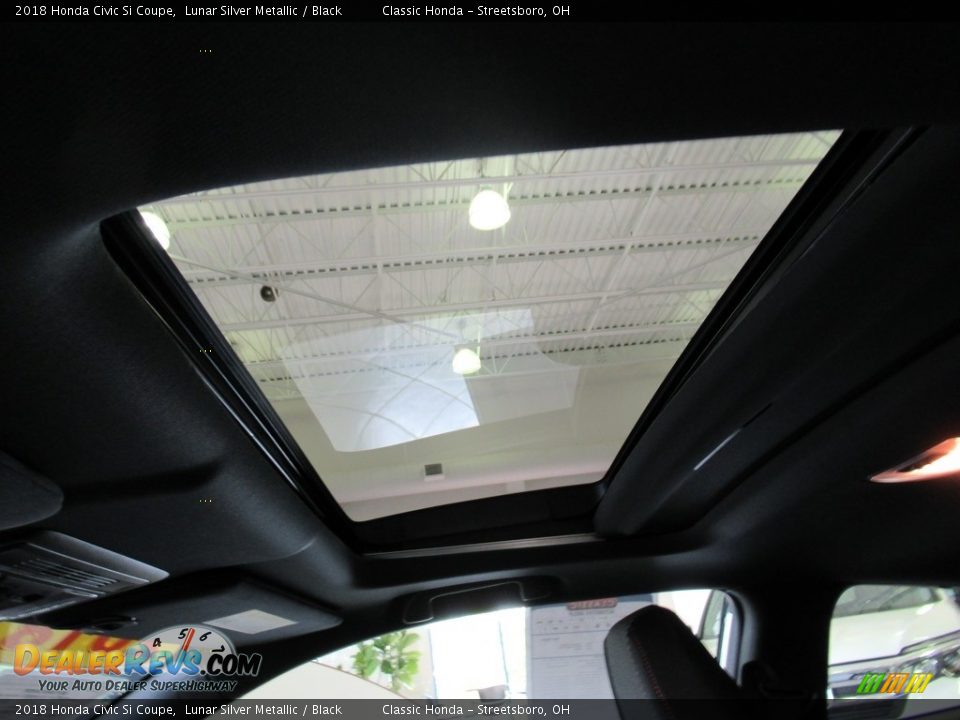 2018 Honda Civic Si Coupe Lunar Silver Metallic / Black Photo #17